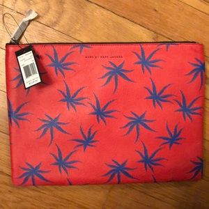 NWT auth Marc by Marc Jacobs palm print pouch